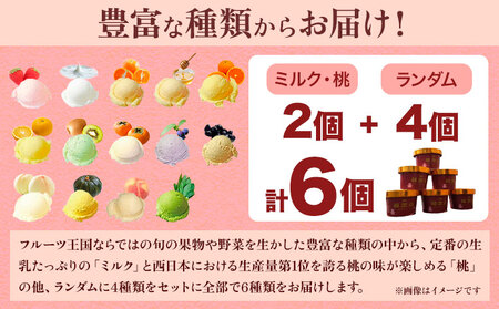 季節のジェラート 6種セット(ミルク・桃+ランダム4種)《30日以内に出荷予定(土日祝除く)》｜アイスアイスアイスアイスアイス