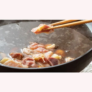 鍋セット 4人前 白神地鶏 稲庭うどん 寄せ鍋 セット 野菜付き 平飼い 地鶏 鶏鍋 白神特選　シャディハッピー