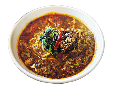 担々麺3種（担々麺・ブラック担々麺・汁なし担々麺大盛り）＋激辛ラー油