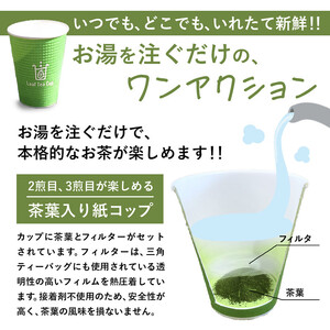 【2026年7月発送】 お茶 煎茶 リーフティーカップ 25個入り