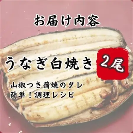 【焼きたてを即日配送】浜名湖うなぎ白焼き140g×2尾(冷蔵便)_魚介・海産物 うなぎ  ウナギ 鰻_【配送不可地域：離島】【1497523】