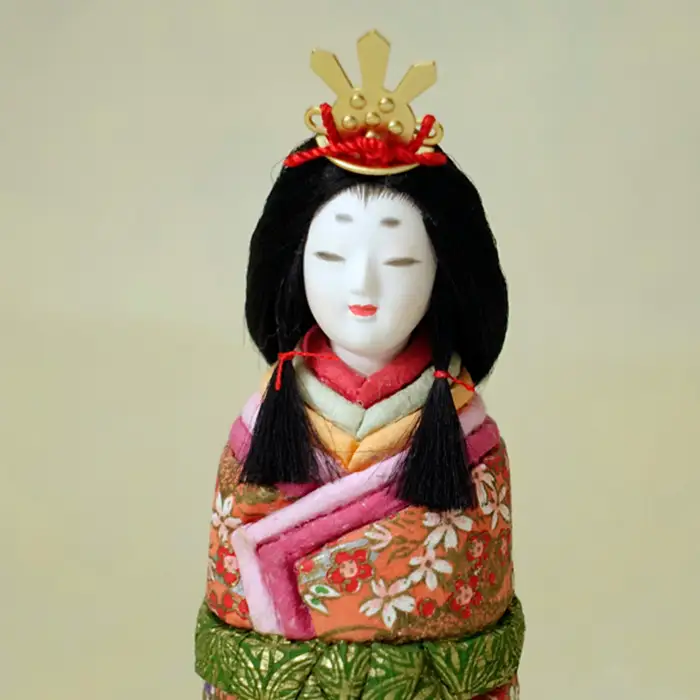 小さな木目込み人形「雅の祥」［的場人形工房］ No.454