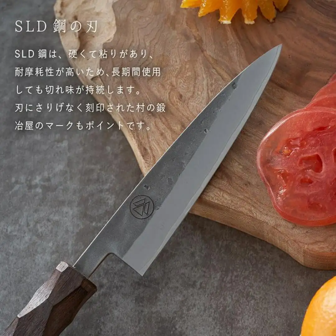 タダフサ×カネコ総業×村の鍛冶屋 名栗 ペティナイフ キッチン用品 包丁 庖丁 調理器具 刃物 [村の鍛冶屋] 【070S012】