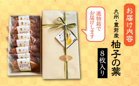 【進物箱】柚子の葉 8枚入り[VBU003] ギフト 贈り物 和菓子