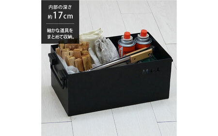 M.O.L 極厚スチール製コンテナボックス タフコンM／フタなし MOL-X30M[VBZ003] キャンプ キャンプ用品 ギア アウトドア