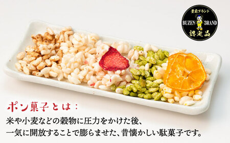 【全12回定期便】おやつdeポン ポン菓子 5種×3袋 セット 詰め合わせ[VCX004]