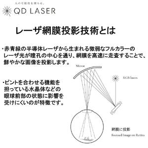QDレーザ　網膜投影型視覚支援機器　RETISSA ON HAND（レティッサ　オン　ハンド）