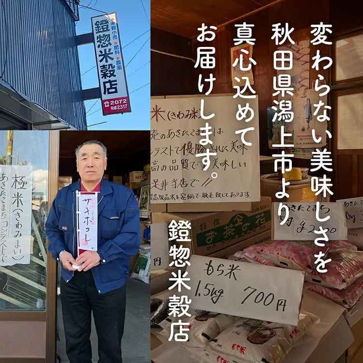 令和7年産 潟上市産あきたこまち（精米）10kg（5kg×2）【鐙惣米穀店】
