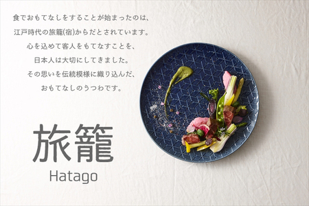 【美濃焼】 旅籠 網代17角皿 藍 2枚セット 瑞浪市 / JS企画 小田陶器 皿 小皿 プレート [AZAZ191]
