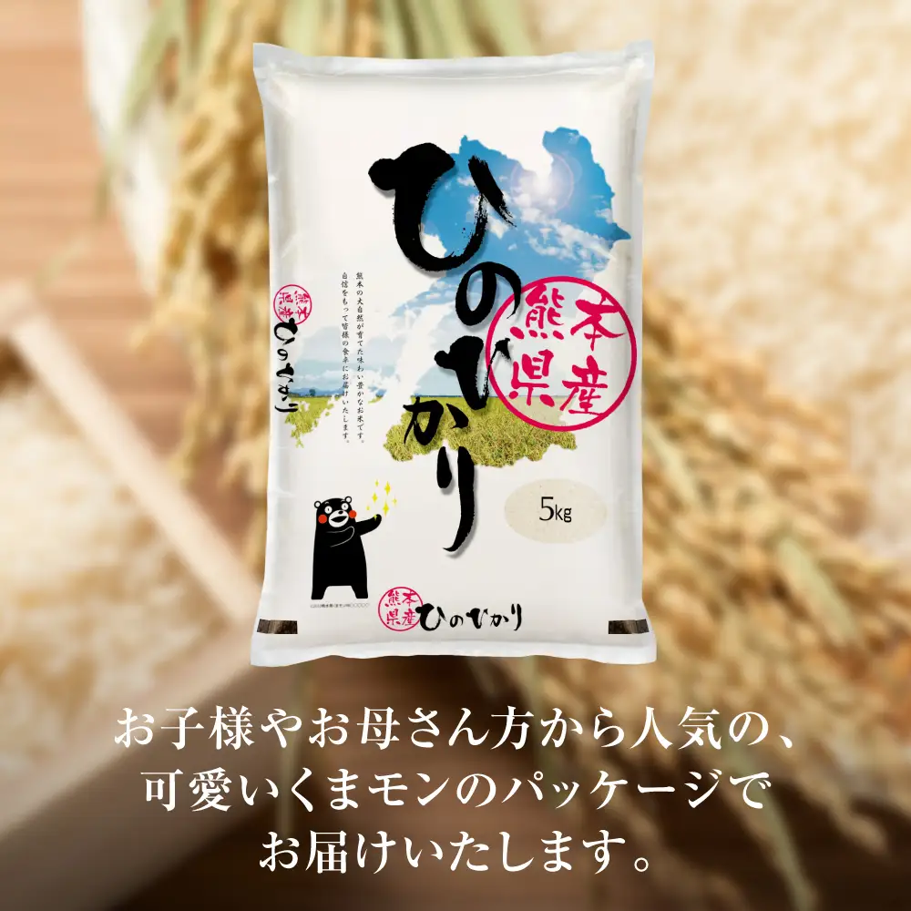 【令和7年産】 熊本県産 くまモンひのひかり 10kg (5kg×2袋) 米 お米 精米 白米 ごはん ご飯 熊本
