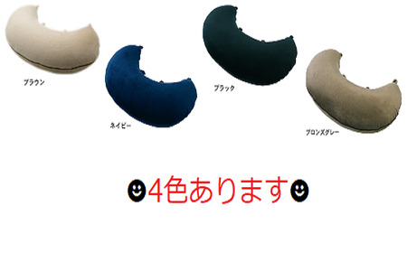 B-48.【身体にフィットする】マイクロビーズクッション　ブラウン（薄茶）