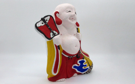 M-JJH2.【長谷寺詣で人気の土産品】出雲人形　布袋さん（大）