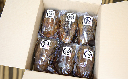お寿司屋さんの名物 まるごとはまちの頭煮 6個 コラーゲン 湯煎 