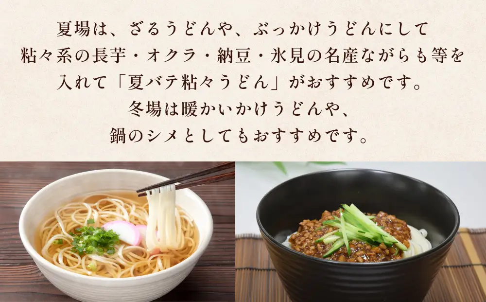 美乃氷見うどん5本入つゆ付き（200g×5本）  |  手延べ 細麺　うどん