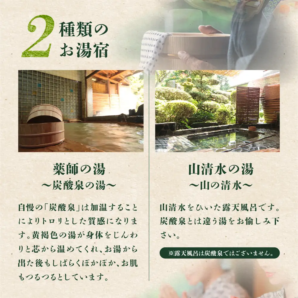 湯屋温泉【ニコニコ荘】宿泊補助券（3,000円分）【a027-1】
