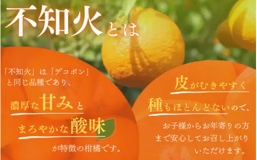 【先行予約】秀品 ハウス不知火 2kg 【M～3Lのサイズおまかせ】【2027年1月下旬から2027年4月上旬頃に順次発送】＜味好農園＞/不知火 デコポン 蜜柑 みかん 柑橘 果物 フルーツ 【agy006-p-2】
