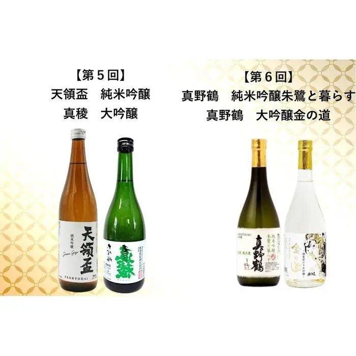 【定期便】佐渡の酒　毎月720ml×2本お届け【6ヵ月連続】