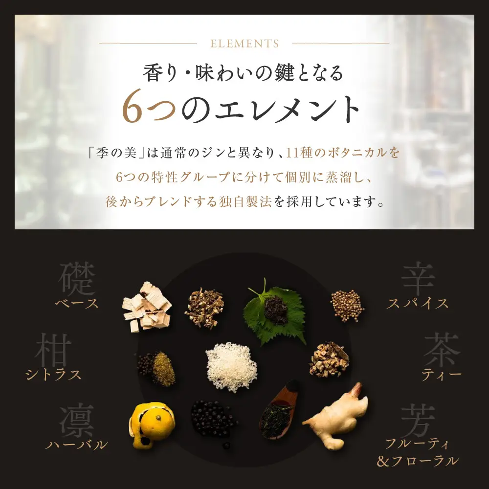 【京都蒸溜所】季の美 京都ドライジン 200ml×1本｜プレミアム クラフトジン スピリッツ 人気セット