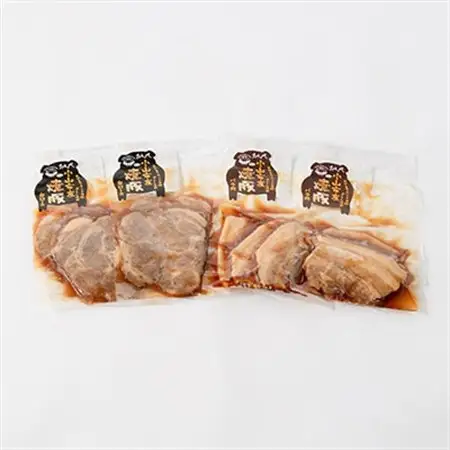 お手軽【計4パック】とろとろチャーシューセット(バラ肉、肩ロース)100g×各2パック【配送不可地域：離島】【1483391】