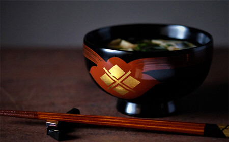 汁椀　花塗り　秀衡一つ雲　3個（黒3個） / 漆器 お椀 吸い物椀 おわん 食器 漆椀 漆塗 うるしぬり 手塗り 木製 伝統工芸品 和 お正月 高級 結婚 新築祝い お祝い 贈答 贈り物 プレゼント ギフト 香典返し お返し おもてなし【ocy915-hit-3-k-k-k】