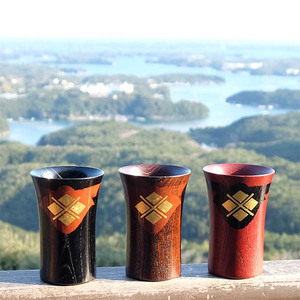 【伝統工芸品】【秀衡塗】秀衡カップ3個 (木目3個)【ocy924-cup-3-w-w-w】