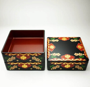 【伝統工芸品】【秀衡塗】秀衡さくら重(3段・7寸) 【ocy925-ojyu-sak-3B】