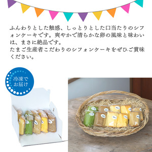 カットシフォン10個入 こだわりのシフォンケーキ 際立つたまごの美味しさ！ふわふわ 食感 糸魚川 新潟 フェルエッグ しっとり ふわふわ シフォンケーキ カットシフォン スイーツ