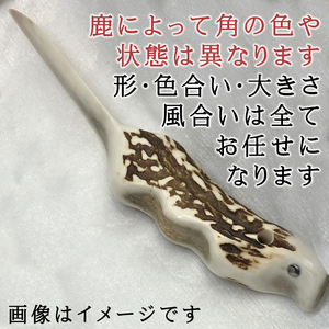 鹿の角 ペーパーナイフ 大 1個 【竜鹿】／ 鹿角 鹿 しか シカ グッズ 本物 加工 加工品 工芸 工芸品 クラフト ナイフ 日用品 雑貨 不揃い ふぞろい １個 人気 事務用品 事務 オフィス オフィス用品 文具 文房具 おすすめ