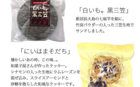 新居浜市地域共有ブランド商品『皇居の楠公さん』「忠臣最中」とお薦め焼き菓子詰合せ 菓舗蛭子堂