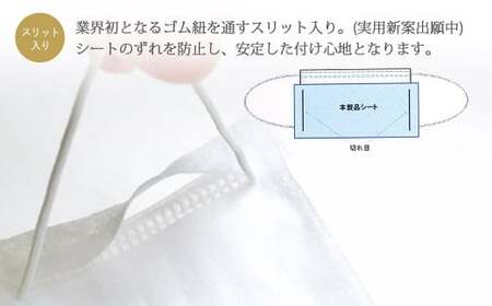 国産 マスクの内側清潔シート（小さめサイズ）50枚×6袋セット（300枚） 綿100% 清潔 安心【ランリーゼ】