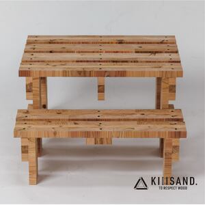 ＜DIY用＞ ステップ PARTS KIT (木材パーツ19本・ビス74本・ボンド１本) 材木 木 SDGs 木 Kiiisand. CLT 無塗料 鳥取CLT
