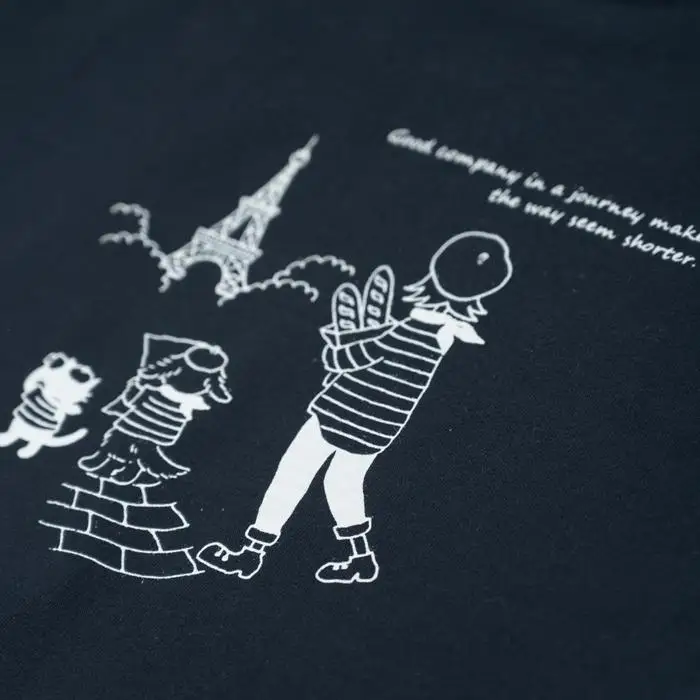 《2》【KEYMEMORY 鎌倉】トラベルイラストTシャツ NAVY