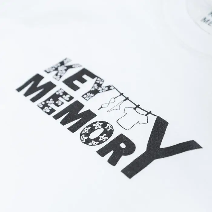 《3》【KEYMEMORY 鎌倉】フラワーロゴTシャツ WHITE