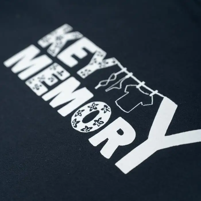 《1》【KEYMEMORY 鎌倉】フラワーロゴTシャツ NAVY