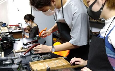 彫金 シルバー プレート ブレスレット 制作 体験 コース 2名 FABBRICA OSAWA ／ 体験チケット