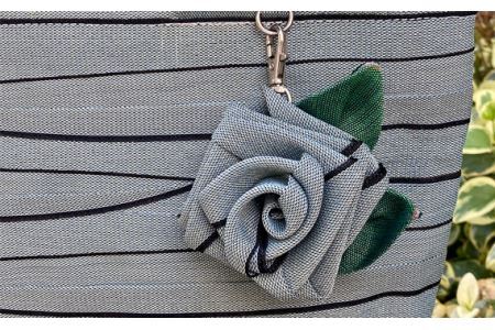 アシンメトリーショルダー 【 ブルーグレー 】 |  バッグ ハンドメイド MIEN