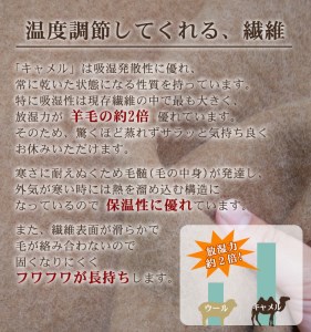 キャメル毛布 シングルサイズ [4997]