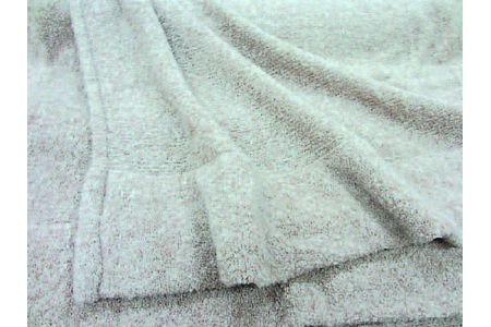 【限定259枚】タスマニアラム75% シルク25% ブークレ ニット毛布 シングル [0229]