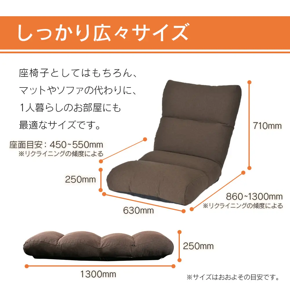 ■西日本配送限定■ 座椅子 イス インテリア 家具 環境にやさしい座椅子 キタヒロカブール (インディゴ) 国産 送料無料 人気の座イス_NI040_002W