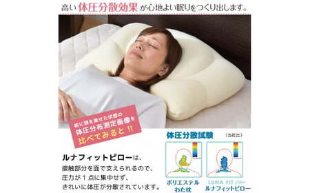 Luna Fit pillow（ルナフィットピロー） 2個セット【まくら】 枕 マクラ 綿 寝具 睡眠 安眠 快適 快眠 熟睡 洗える
