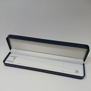 K18　あこや真珠（8－8.5ｍｍ珠）スルーペンダント（2）