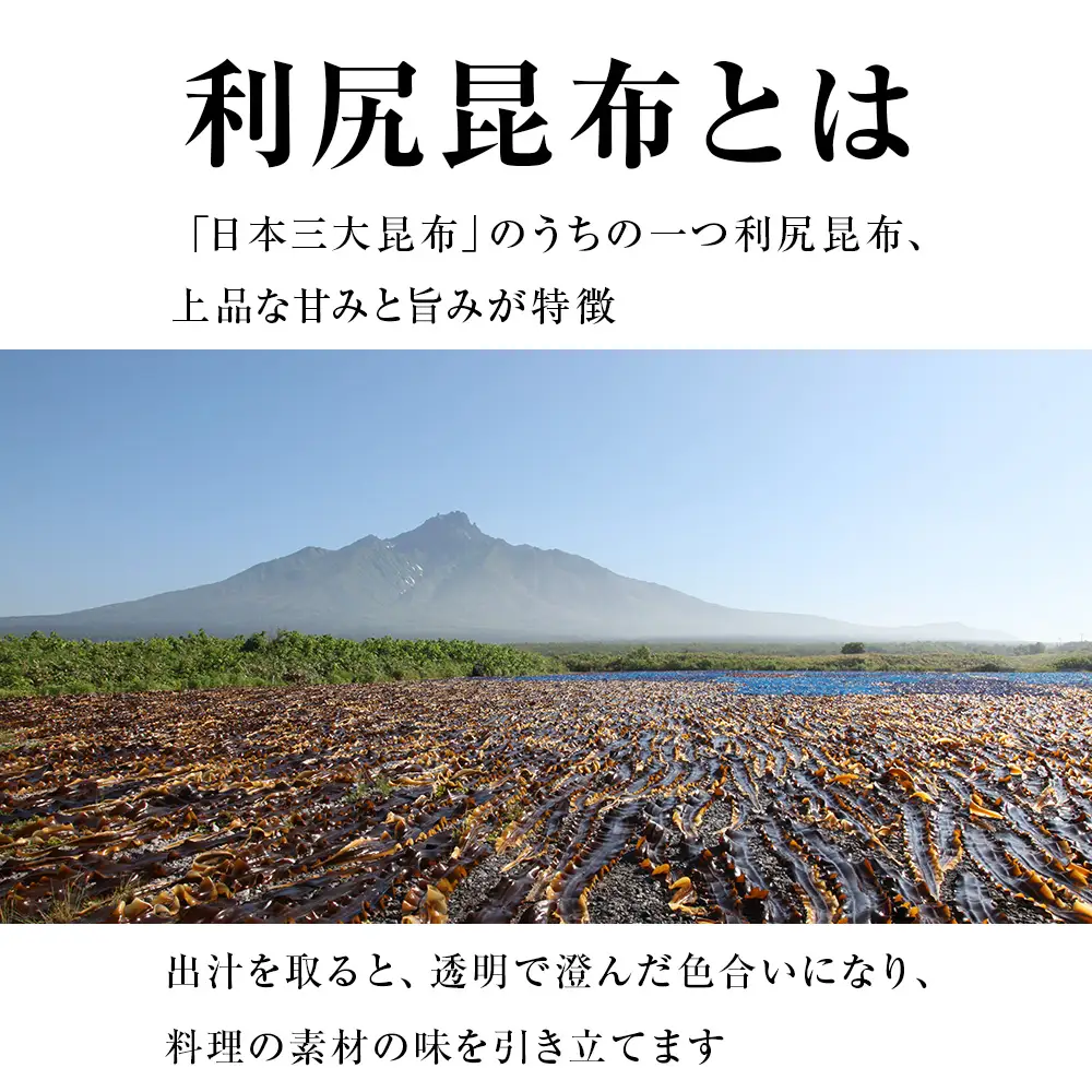 《利尻亀一》利尻島産 天然利尻昆布4袋