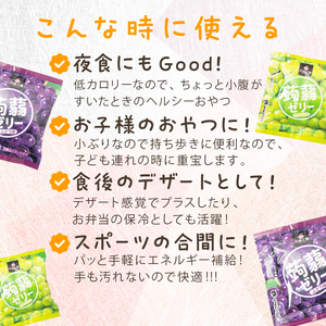 180粒入り！下仁田の蒟蒻ゼリーソフトタイプ2種 ぶどう好きセット（2種×15袋6粒入り） F21K-370