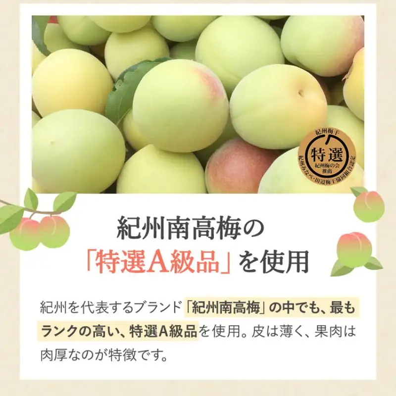 【紀州南高梅】ご飯に合う甘くない はちみつ梅干（塩分8％）80g×3パック A級品 / 梅干し 梅干 梅 紀州南高梅 南高梅 はちみつ使用 はちみつ梅 肉厚 お米 おにぎり はちみつ梅 塩分8％ 塩分控えめ 和歌山 田辺市【ske053】