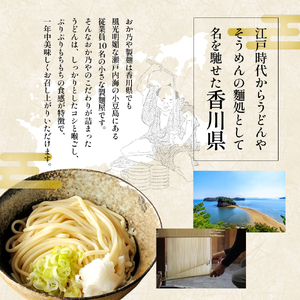 【 小豆島 】本場さぬき　包丁切り　細打ちうどん　1人前　10袋
