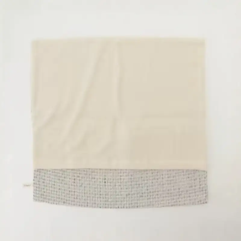 【グレー】オーガニックコットン麻混ワッフルクッションカバー45＊45【canl0010-2】