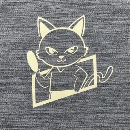 JTTA公認　卓球ユニフォーム【男女兼用(ドライ):140サイズ】ねこ　チャコール_装飾品・工芸品  洋服 _【1514468】