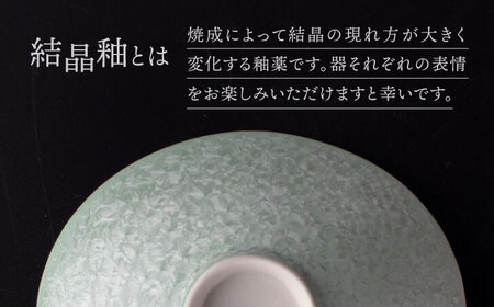 【美濃焼】 たわみ皿 ペア ホワイト × グリーン 「咲」 【多治見トレーディング/隠れ窯】 多治見市 食器 皿 鉢[TEG024]