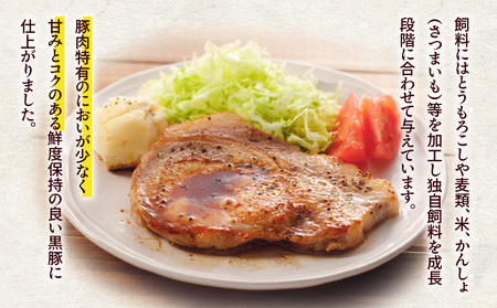  かごしま 黒豚 さつま 厚切り ポークステーキ K287-002 肉 豚肉 冷凍