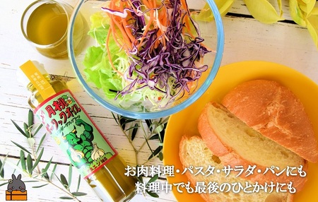 お料理に月桃とにんにくパワー！徳之島モーレツ 月桃ガーリックオイル（170ml×1本） ( 月桃 にんにく ニンニク オイル エキストラバージンオイル 調味料 アホエン スパイス 料理 塩 徳之島 奄美 鹿児島 世界自然遺産 パスタ 肉料理 パン サラダ 奄美海援隊 )